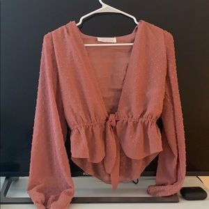American threads Mauve top